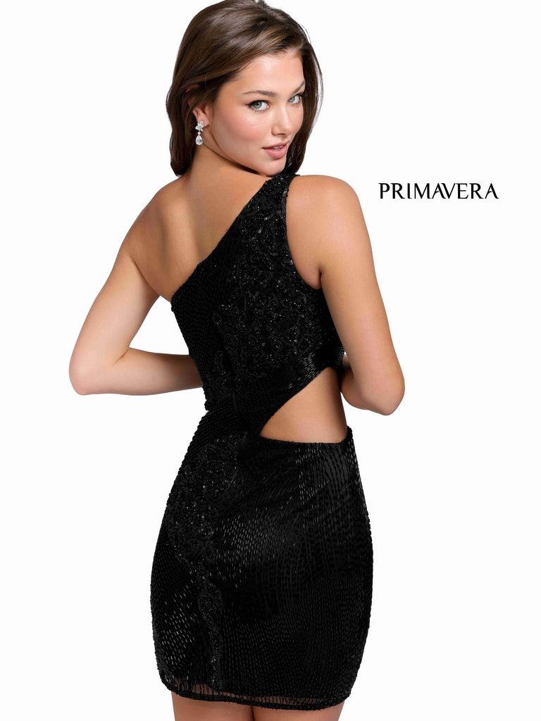 Primavera Couture Prom One Shoulder Short Dress 3840
