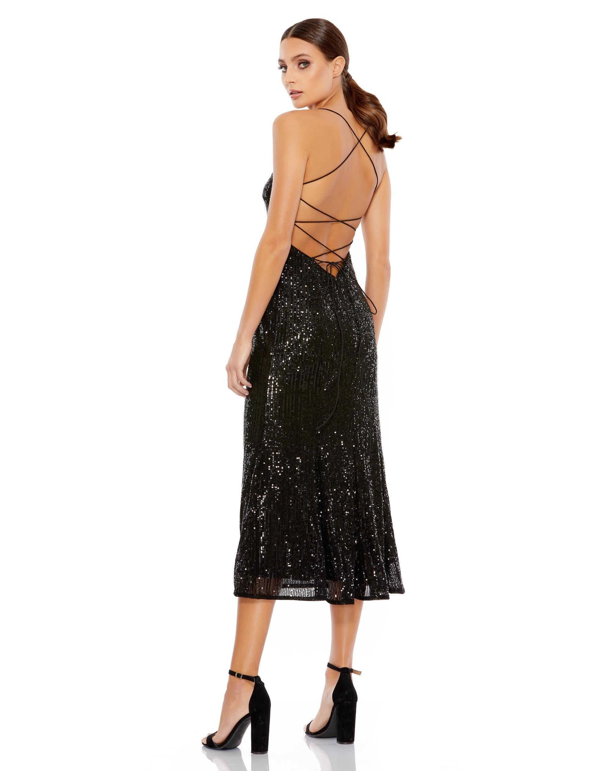 Mac Duggal 26480 Short Sequins Cocktail Dress