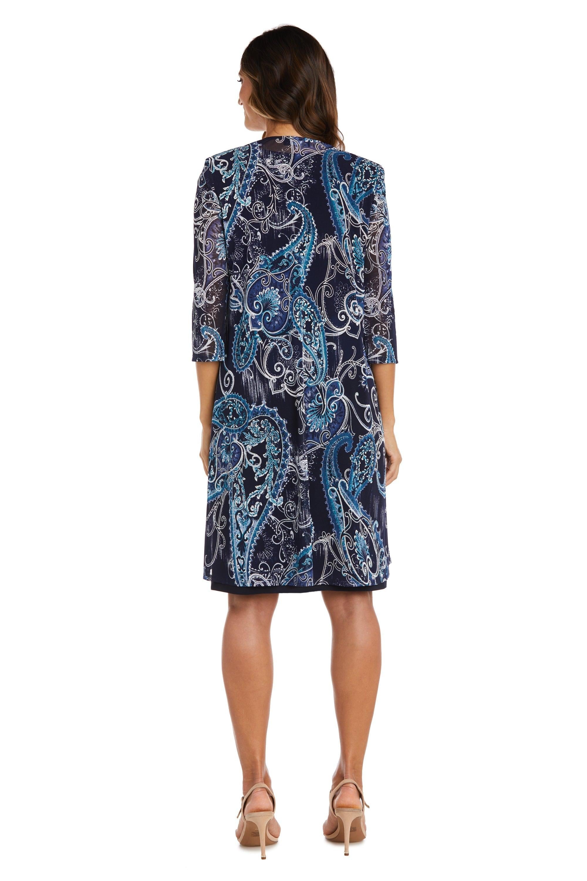 R&M Richards 9187 Short Two Piece Jacket Dress