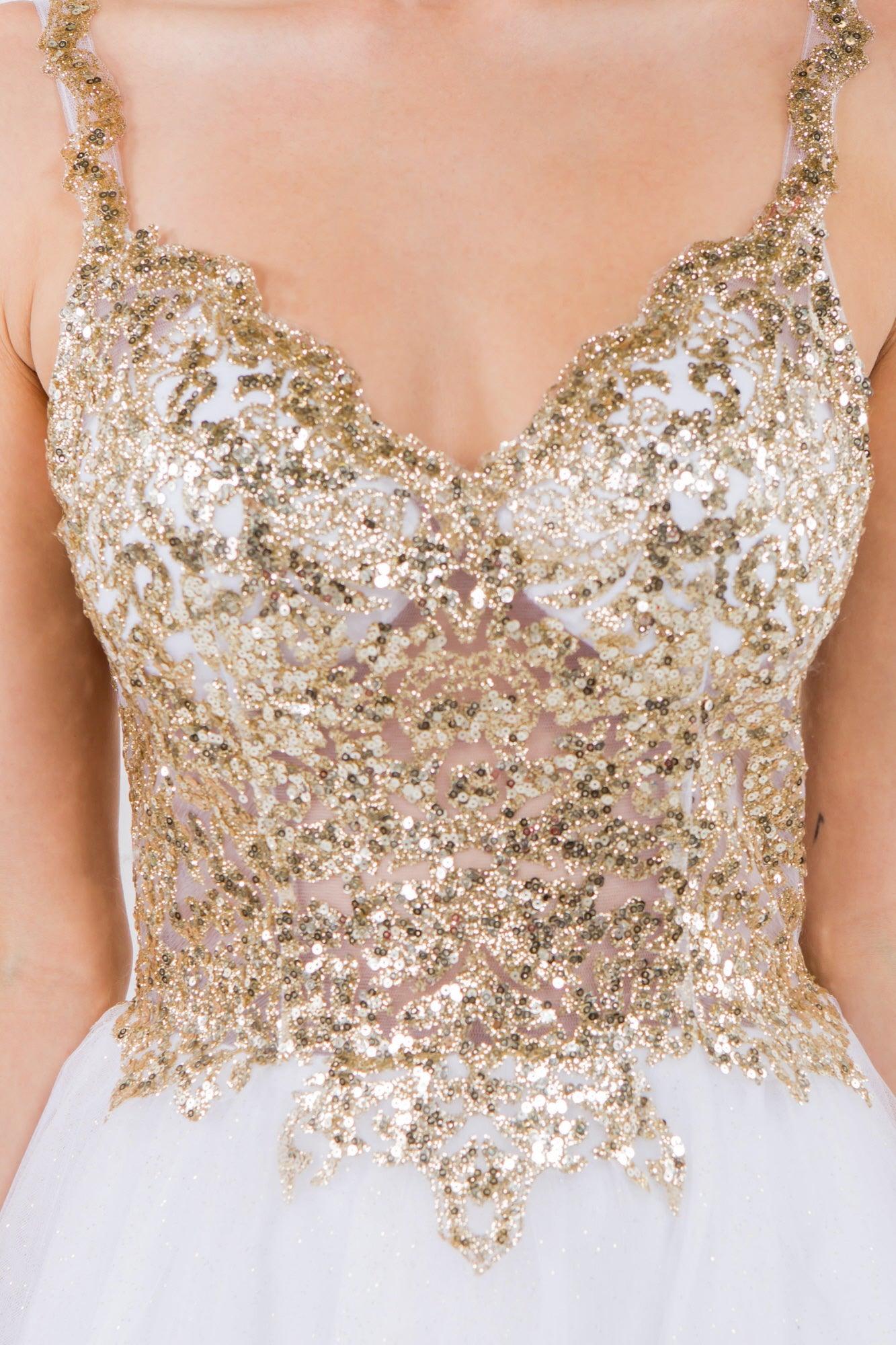 Sheer Bodice Short Homecoming Dress