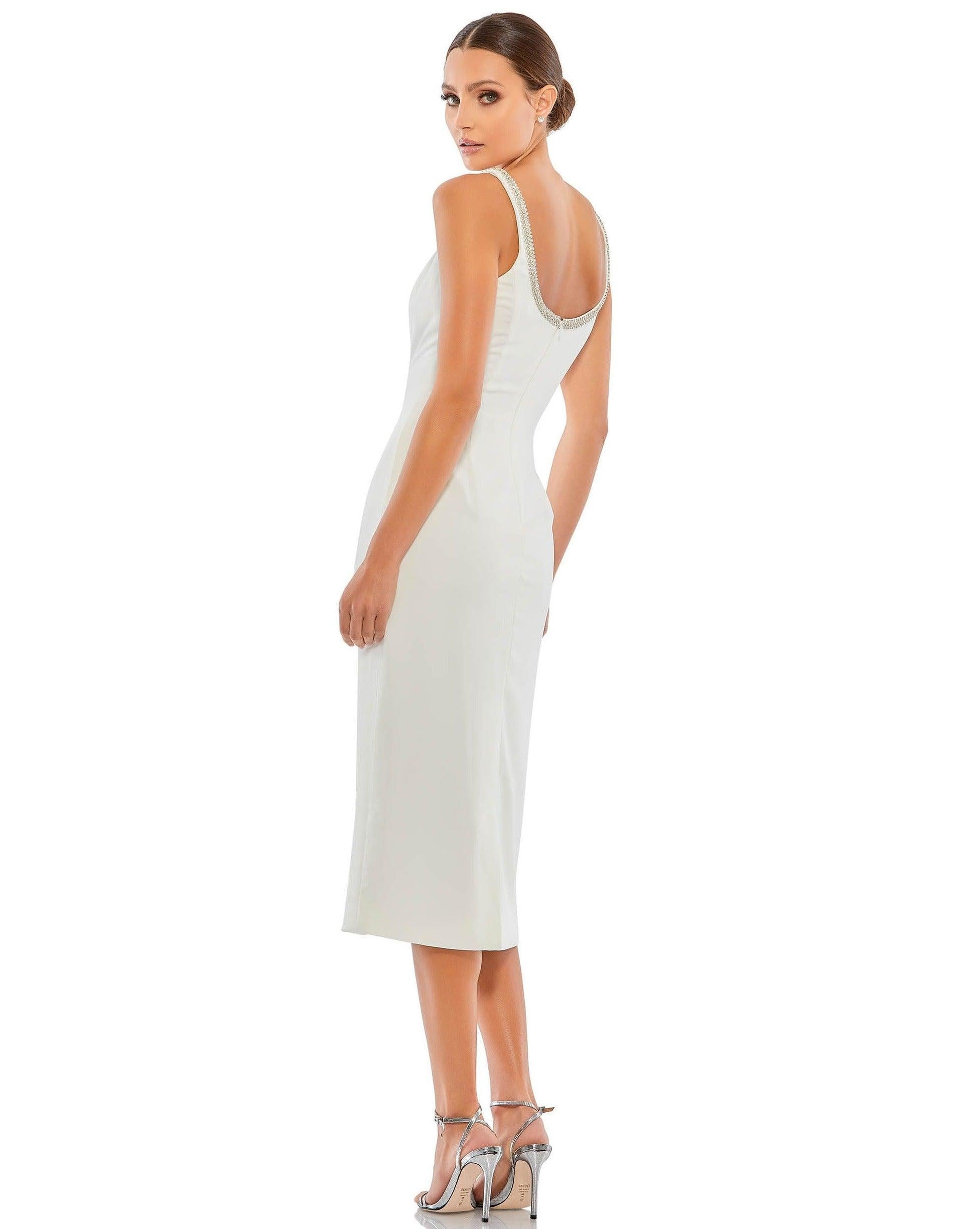 Mac Duggal 26681 Sleeveless Cocktail Midi Dress