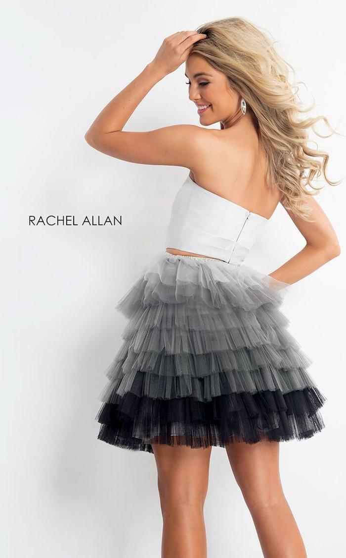 Rachel Allan Short Strapless Homecoming Dress 4596