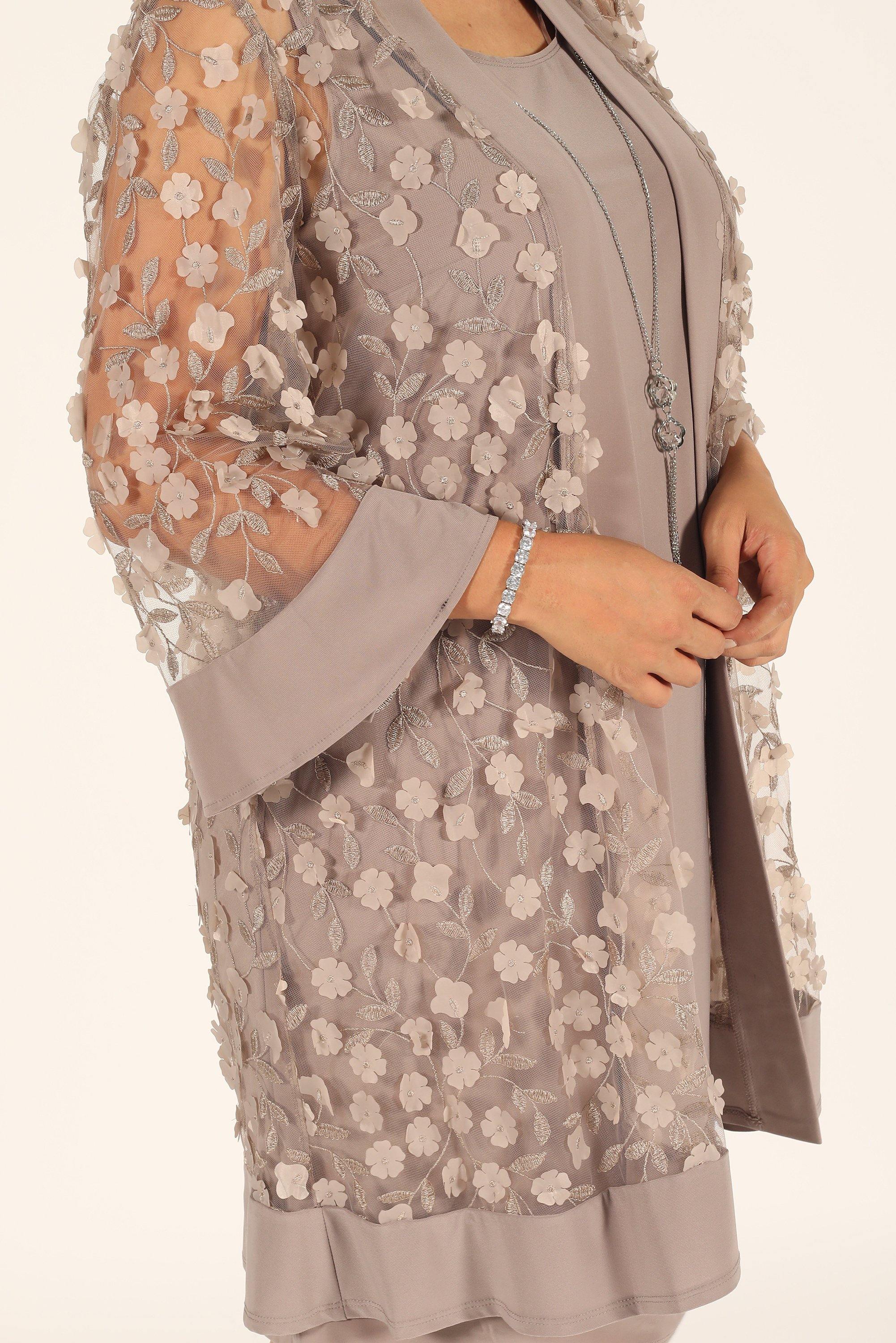 R&M Richards 2643W Short Formal Mother Of The Bride Dress