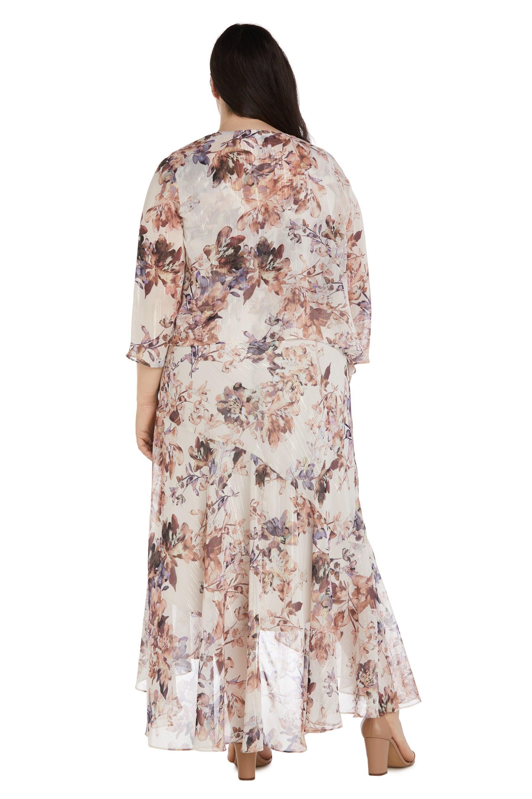 R&M Richards 9206W Piece High Low Plus Size Dress