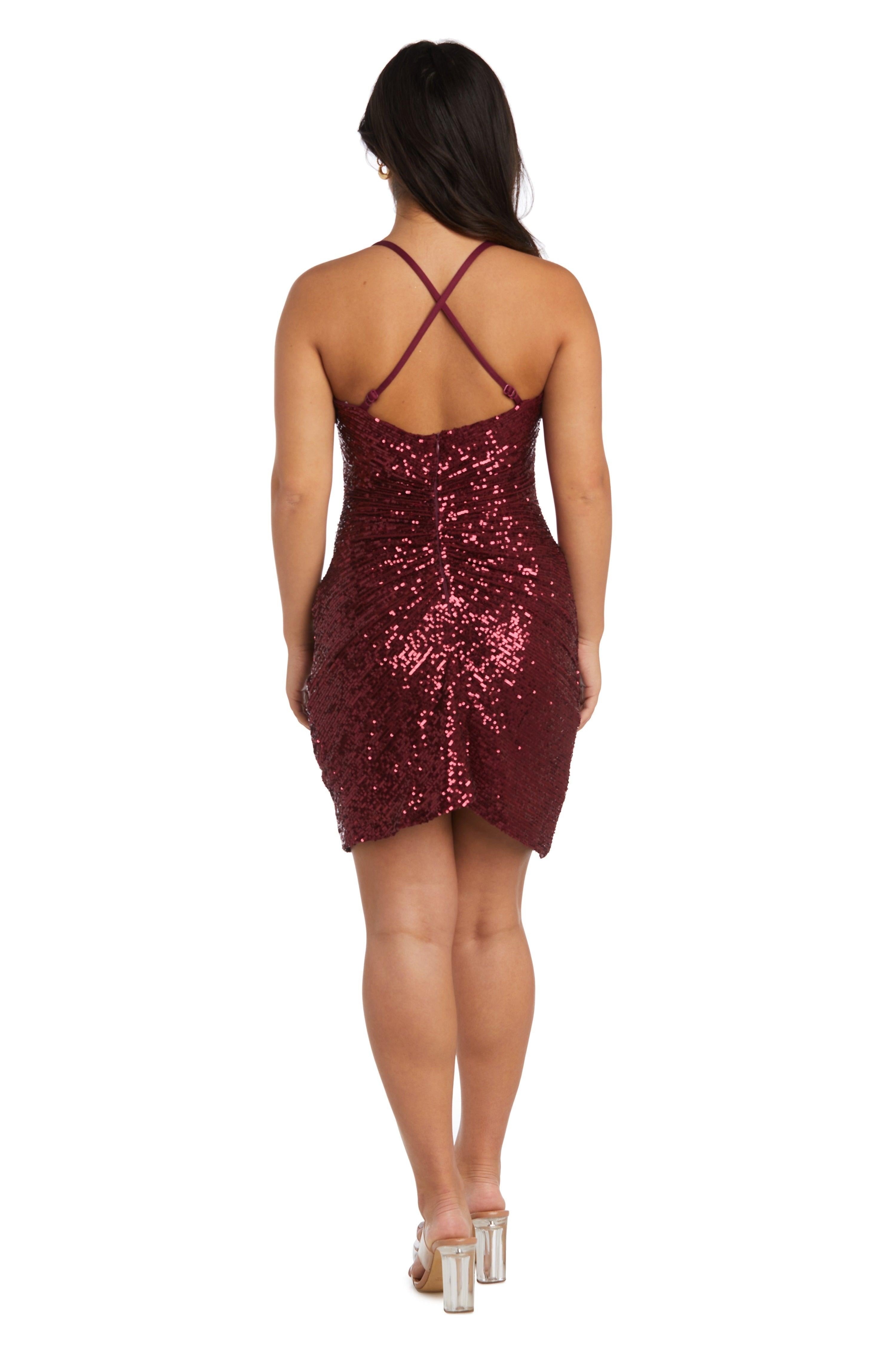 Nightway Short Fitted Cocktail Dress 22104