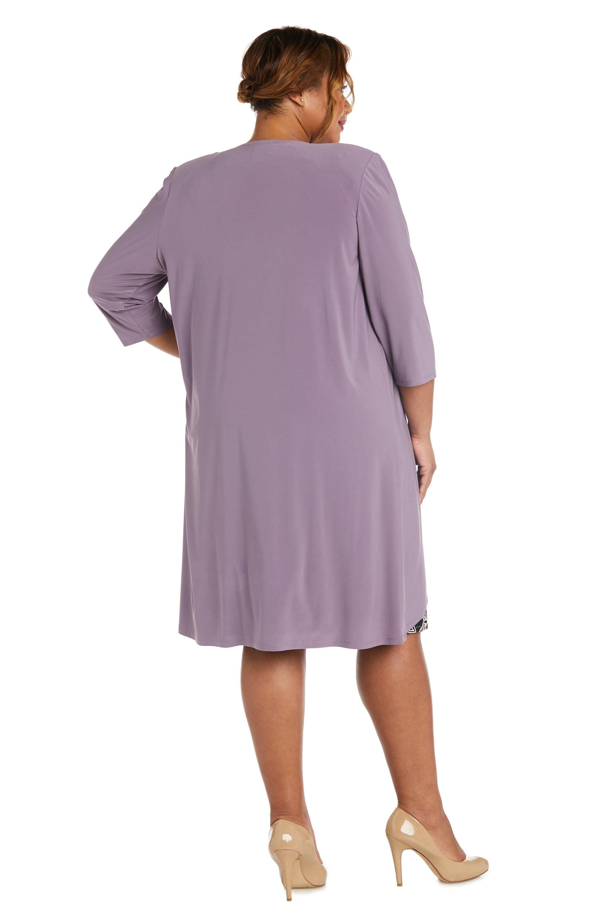 R&M Richards 7897W Short Cocktail Print Jacket Dress