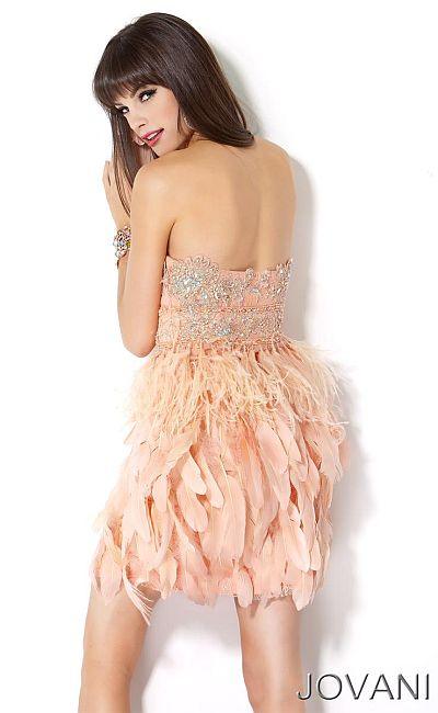 Jovani 5857 Strapless Short Prom Dress
