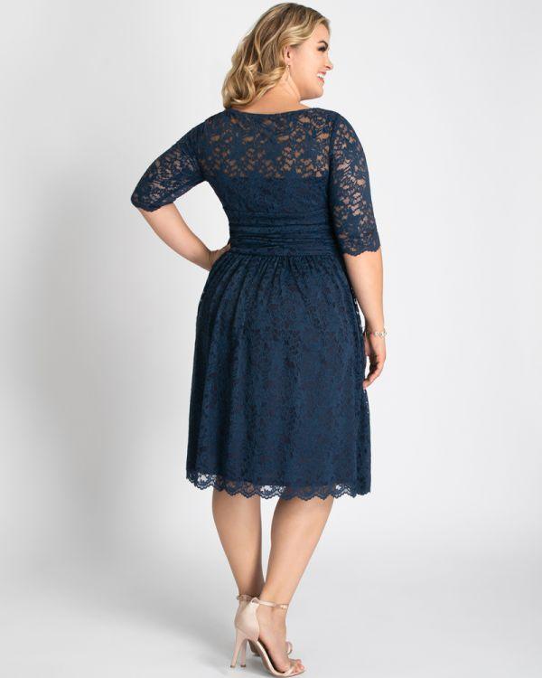 Kiyonna Formal Short Lace Dress