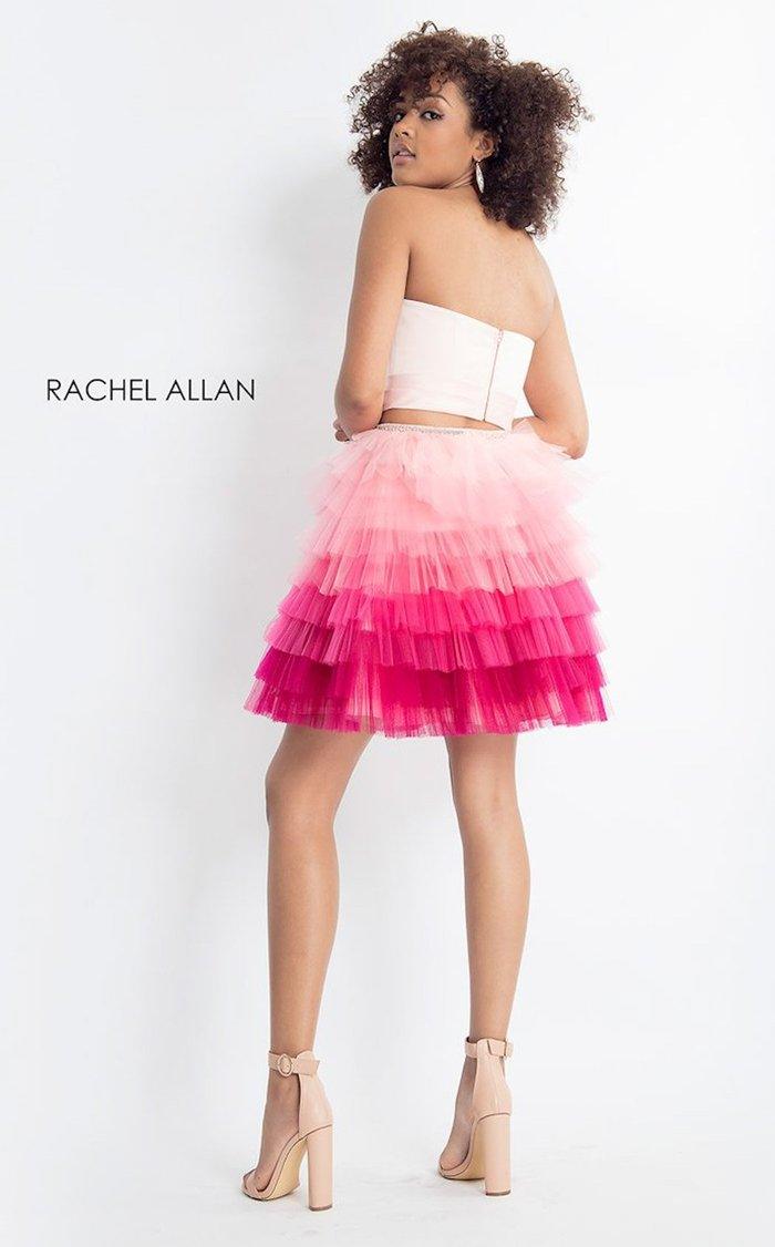 Rachel Allan Short Strapless Homecoming Dress 4596