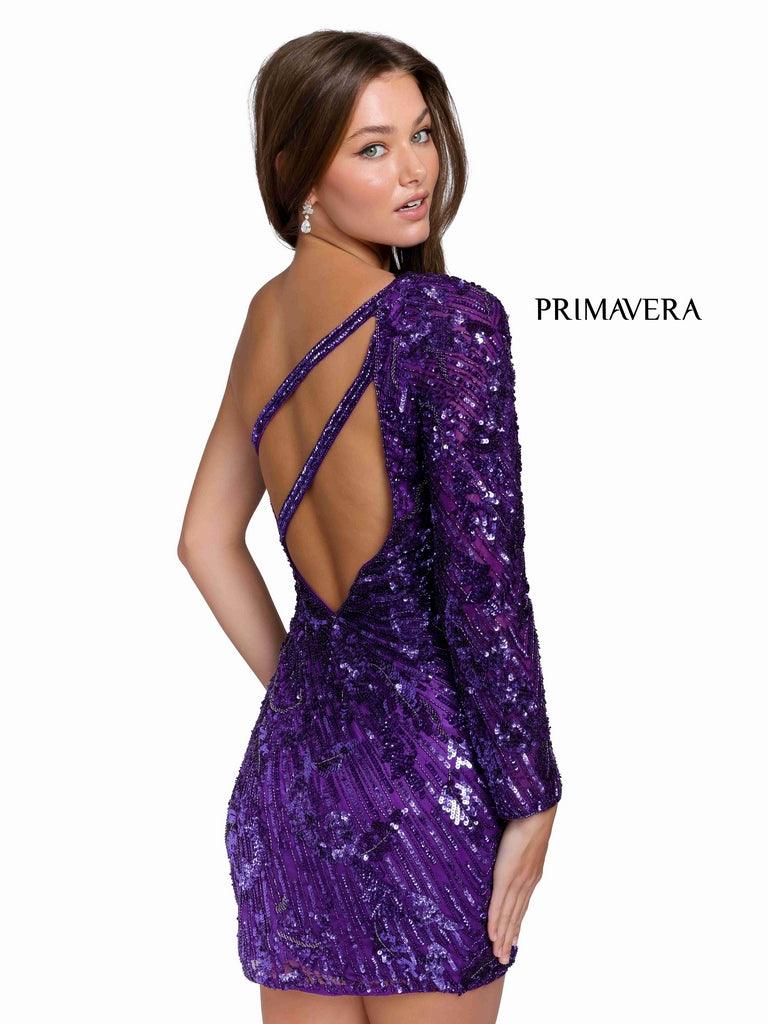 Primavera Couture Short Fitted Prom Dress 3839