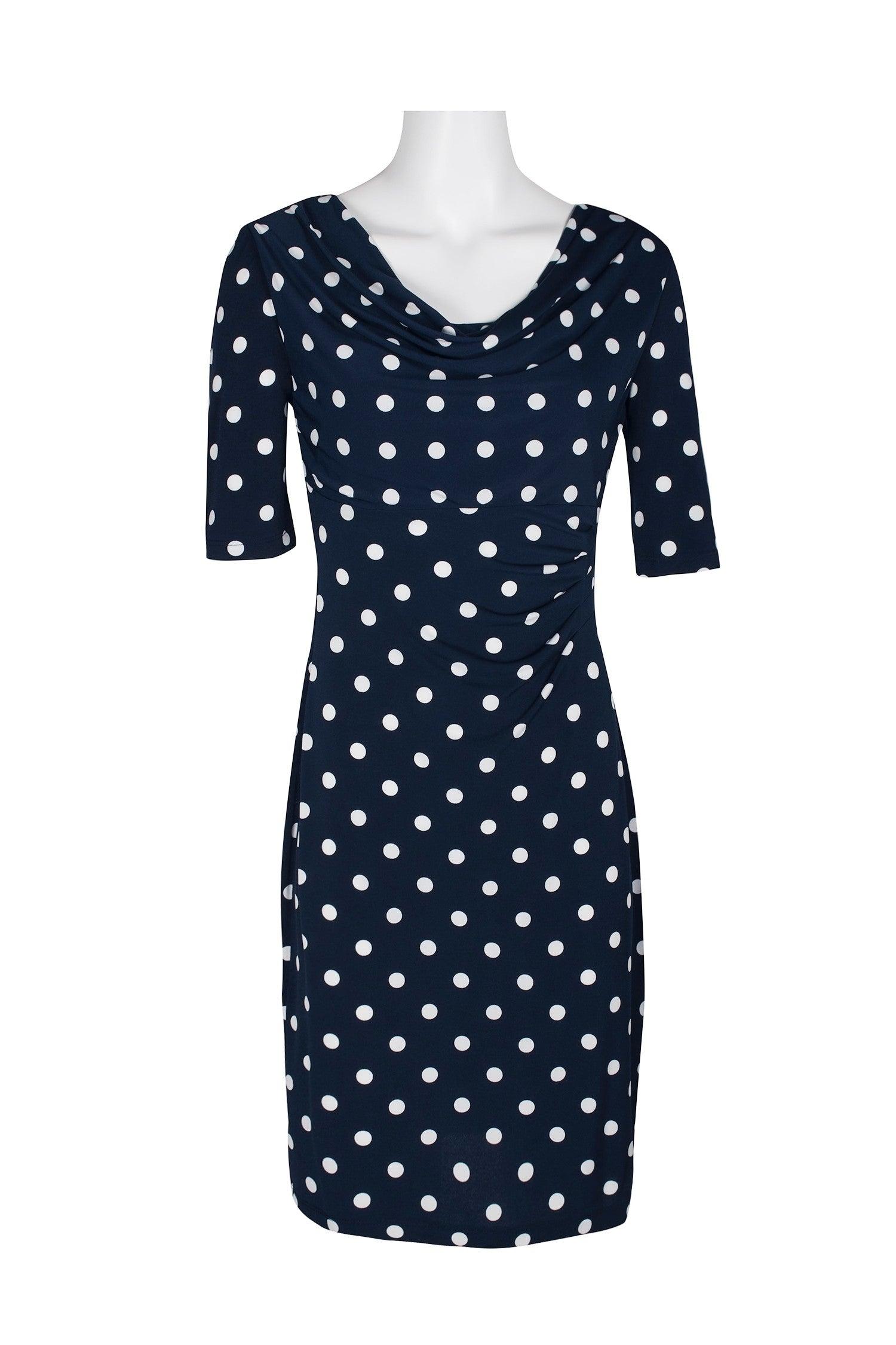 Connected Apparel Short Sleeve Bodycon Dress