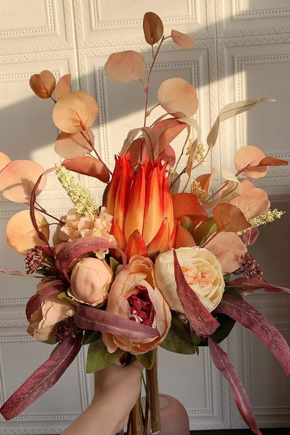 Rust Orange Bridal Bouquet