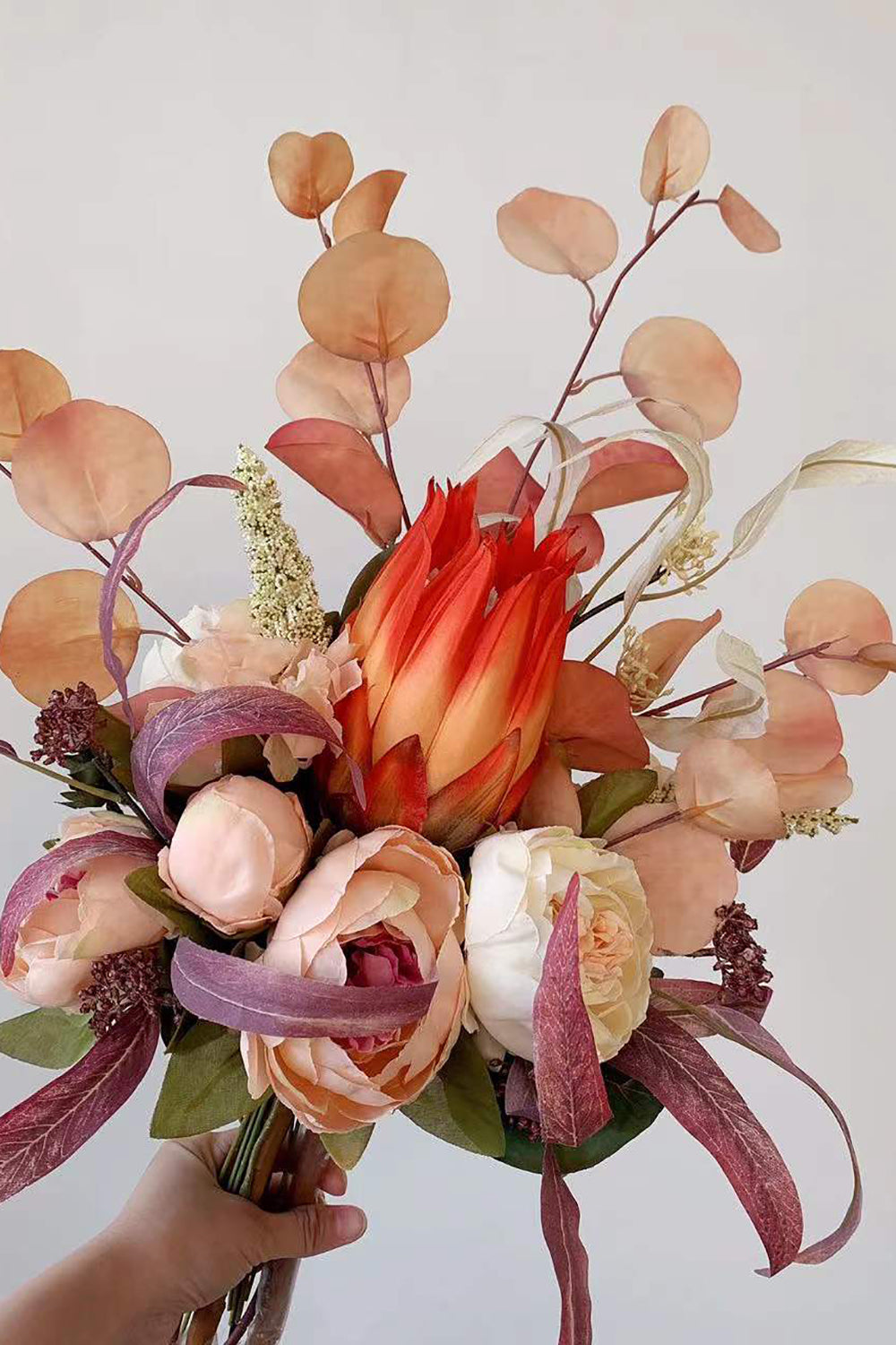 Rust Orange Bridal Bouquet