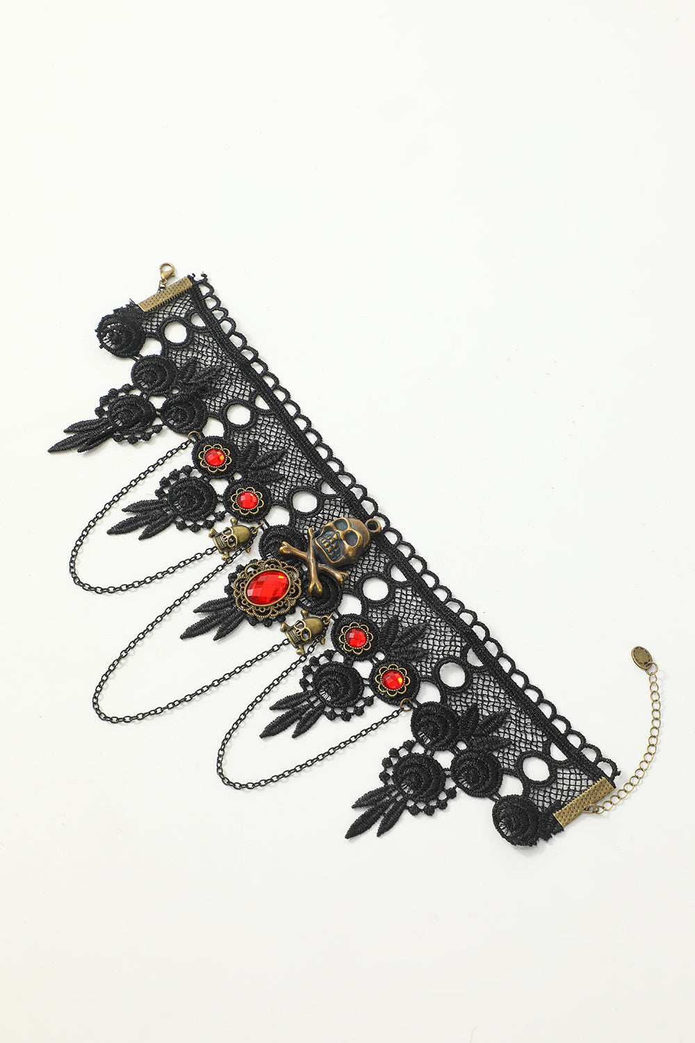 Black Lace Halloween Necklace