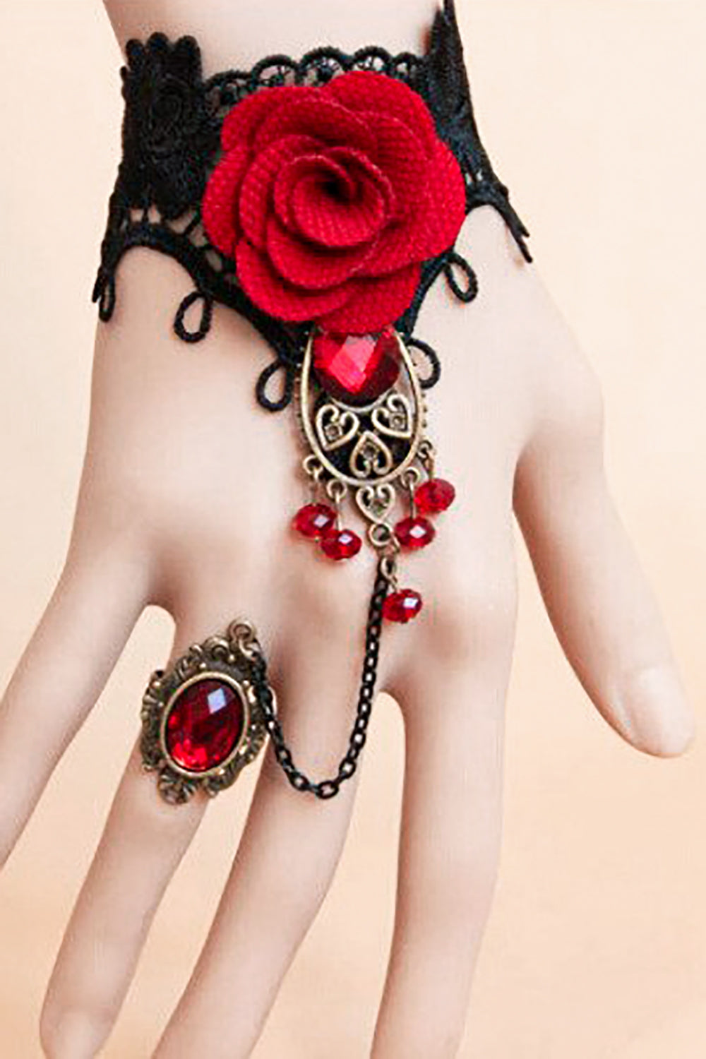 Halloween Vintage Lace Metal Bracelet