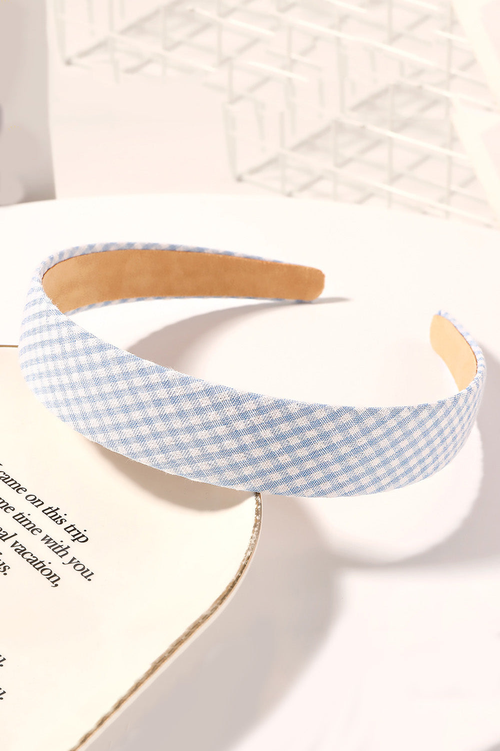 Fashion Plaid Wide Non Slip Headbands