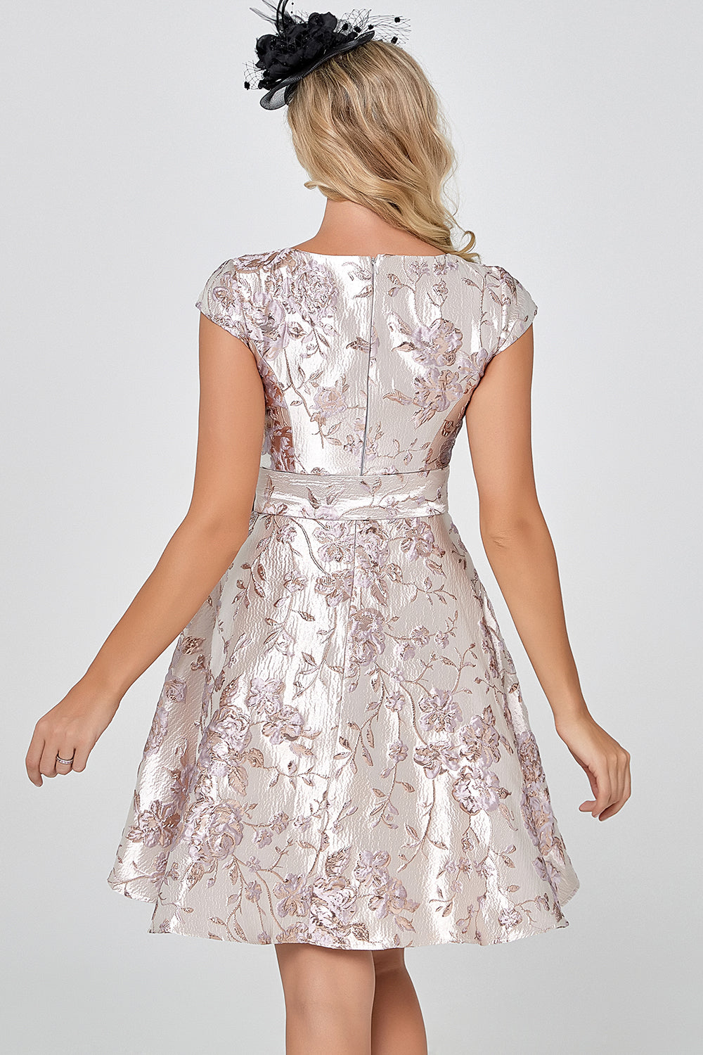 Pink Vintage 1950s Embroidery Dress
