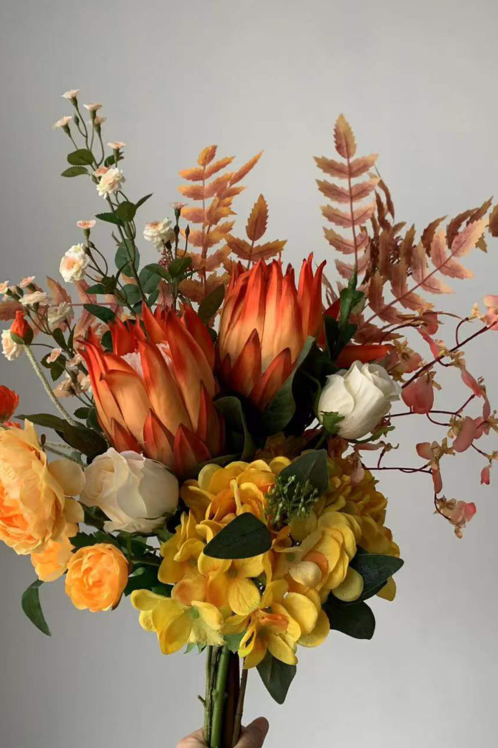 Rust Orange Bridal Bouquets