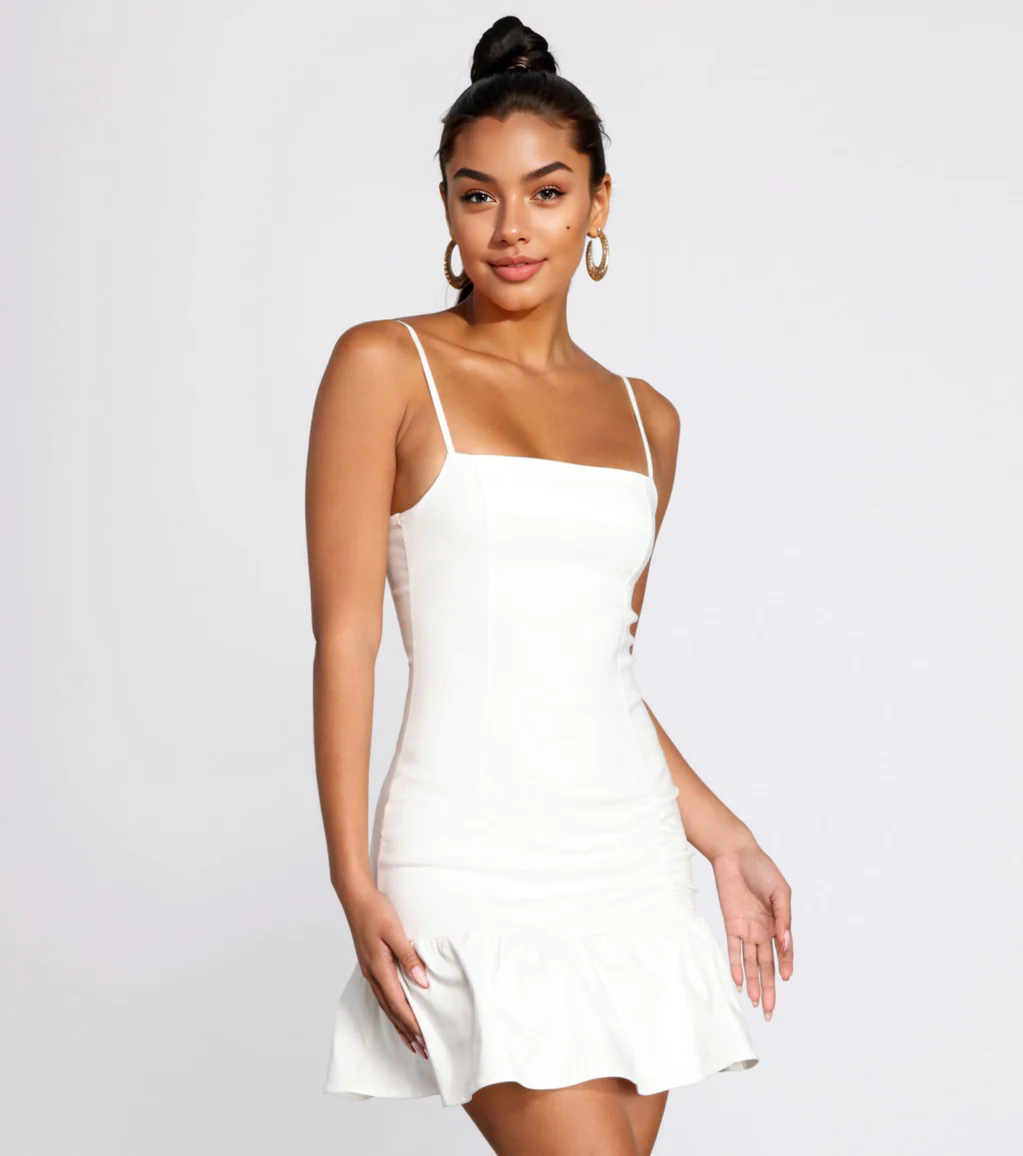 Main Girl Ruffled Mini Dress