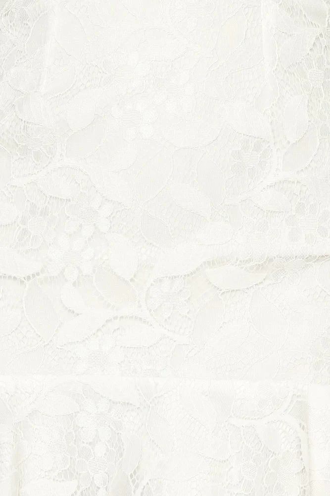 Eyes On You Dress White