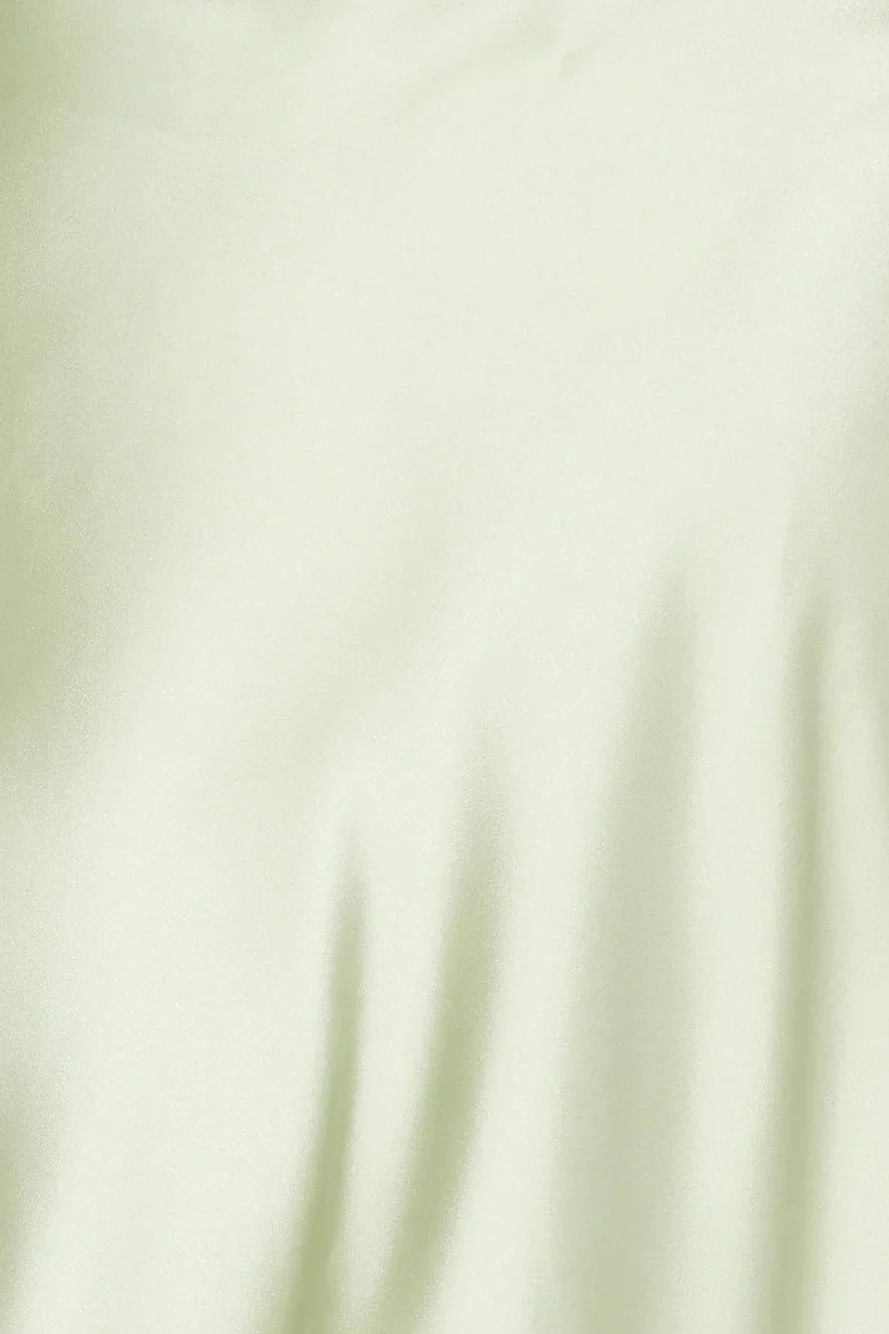 Indigo Fields Satin Maxi Dress Green
