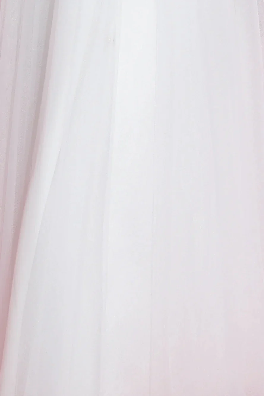 Bells Are Ringing Tulle Midi Dress White