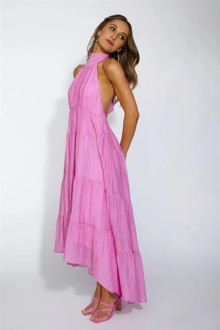 Entrance Is Yours Maxi Dress Pink