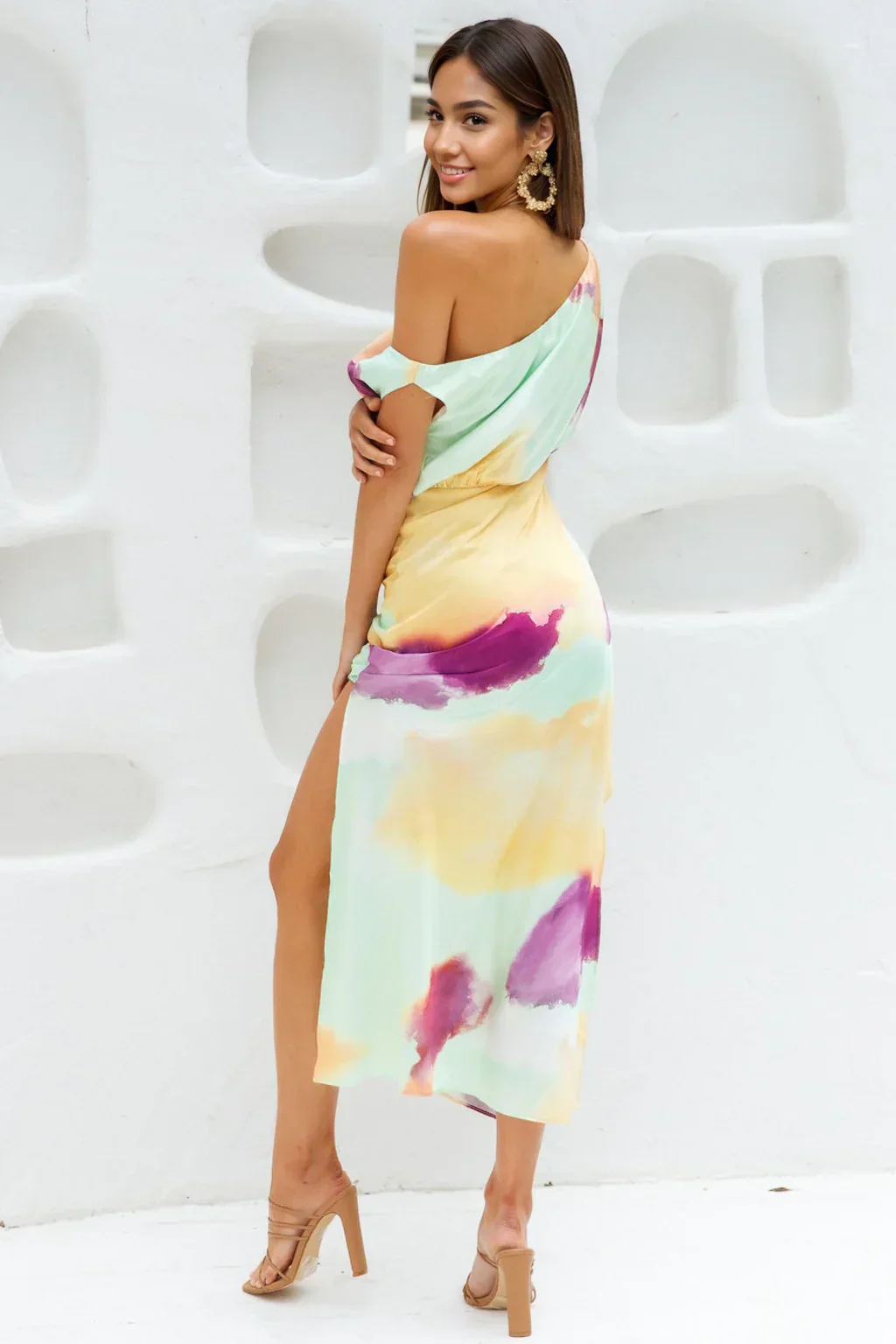 Talk To Me Midi Dress Multi