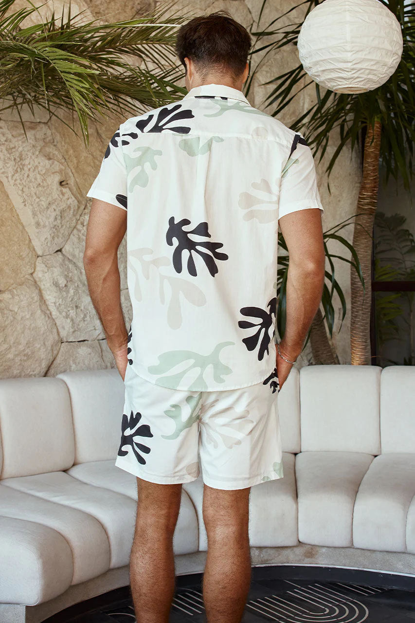 PARADISO SHORT - WHITE FLORAL