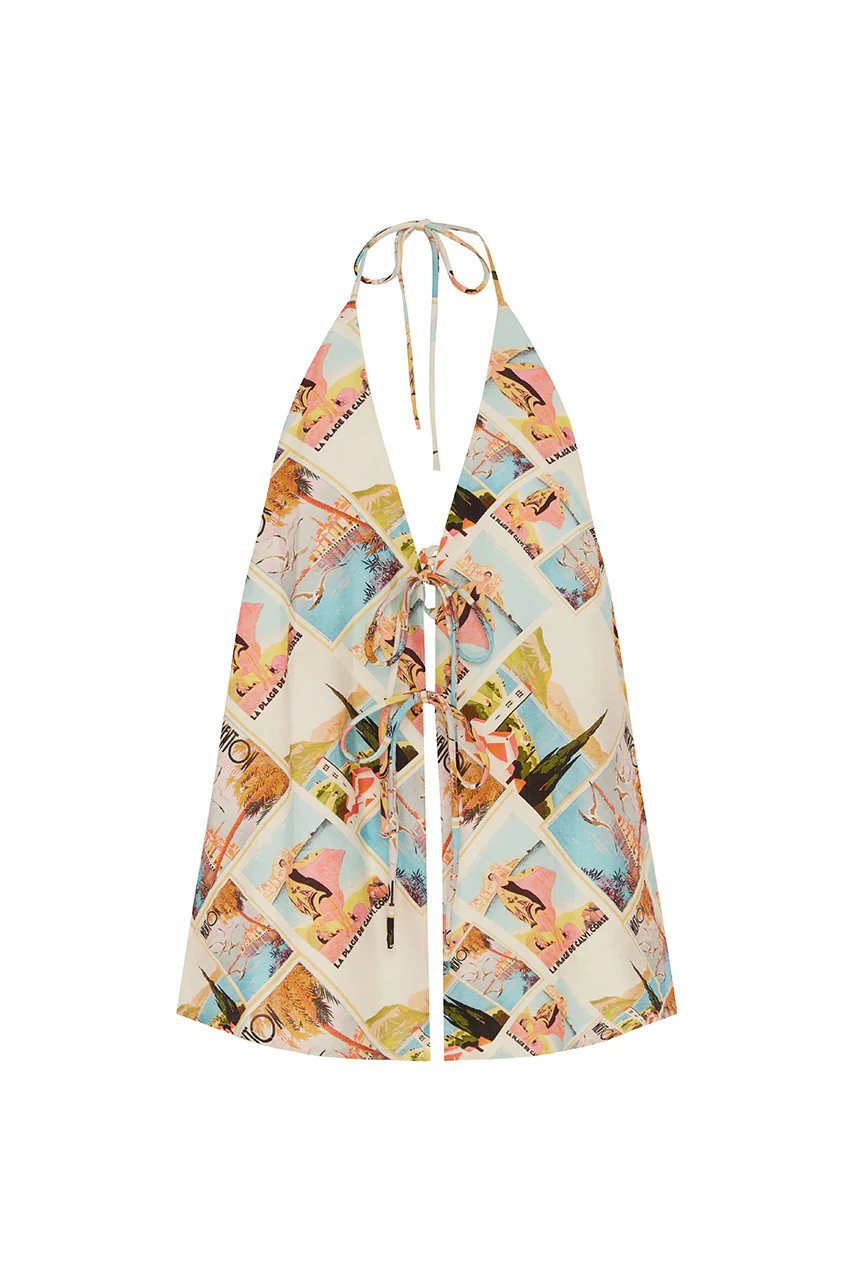 OCTAVIA TOP - VACAY AQUA