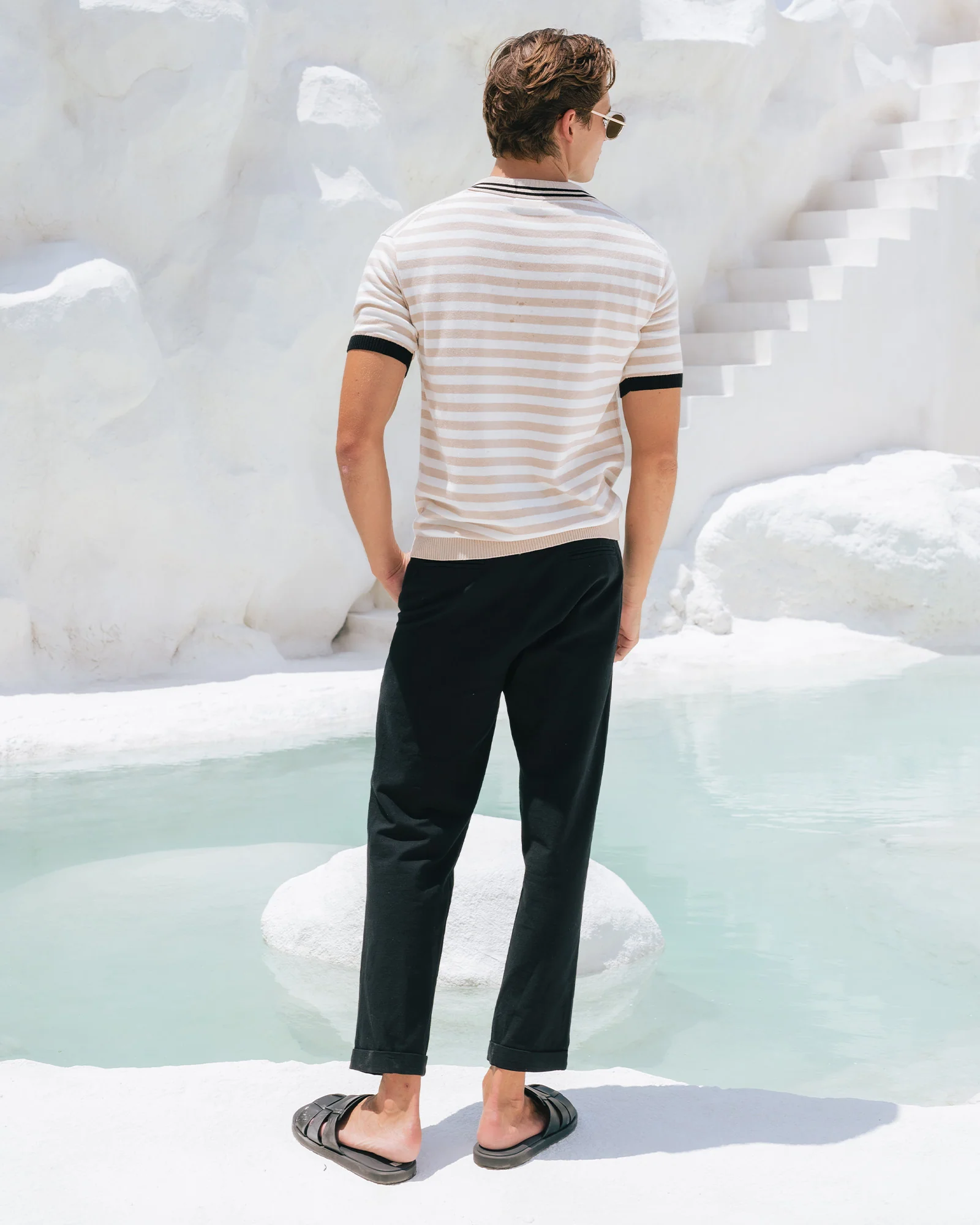 KAIN TOP - SAND STRIPE