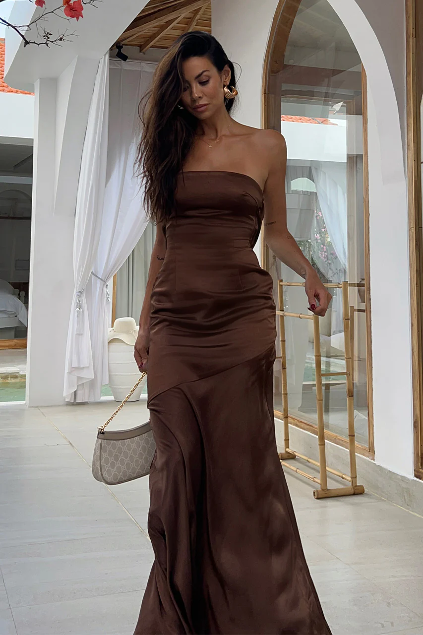 MULANI MAXI DRESS - ESPRESSO