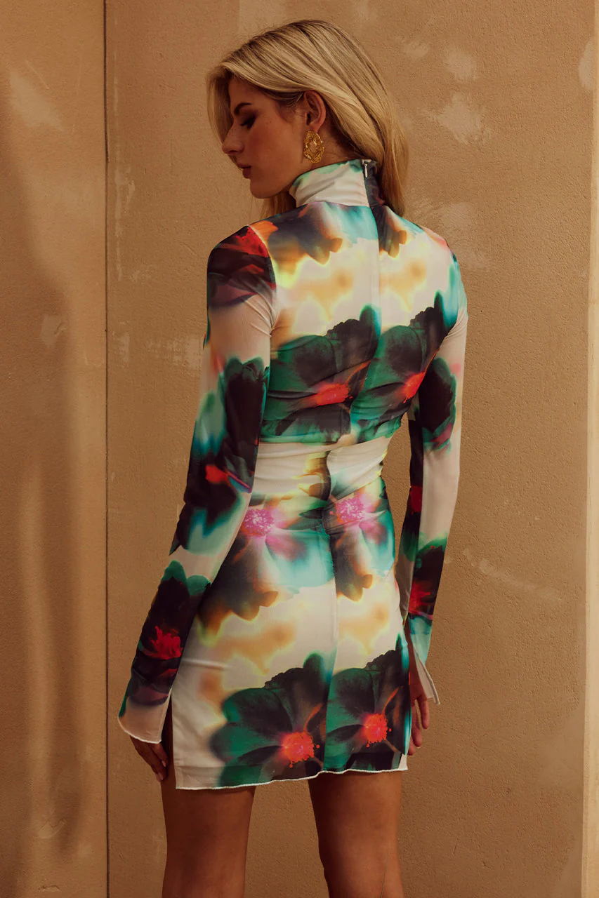 JORDI MINI DRESS - CAMILA PRINT