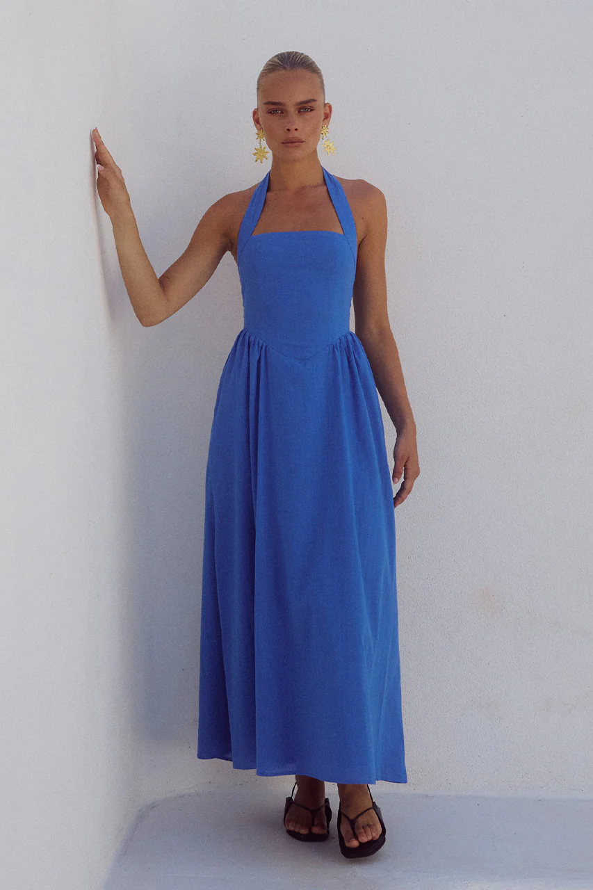 LOCKLEA MIDI DRESS - CORNFLOWER