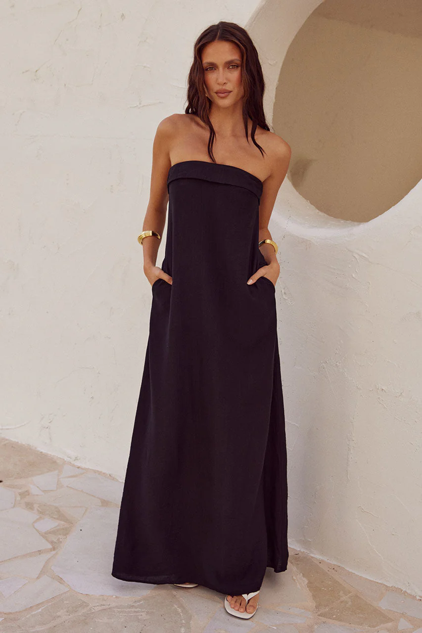 SAPHIRA MAXI DRESS - BLACK