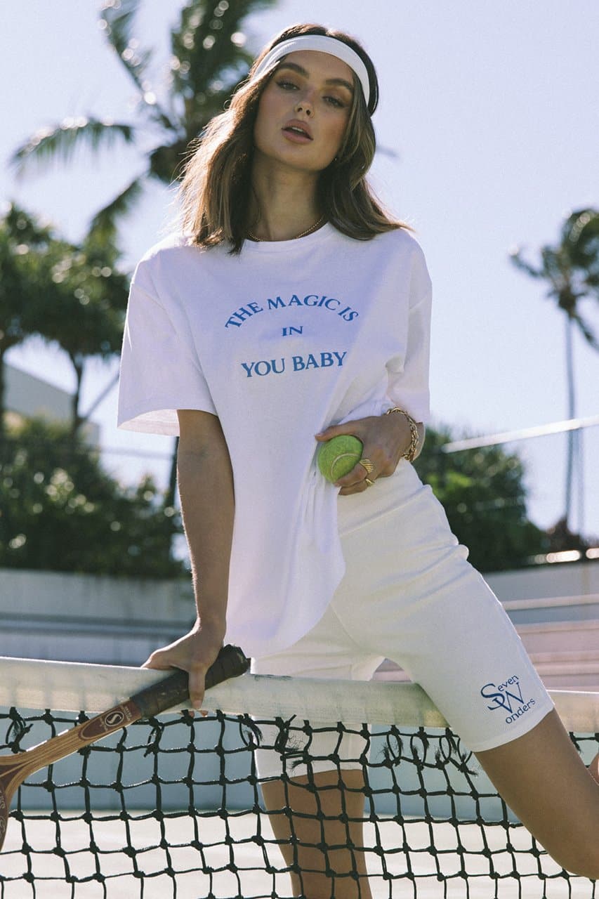 The Logo Bike Short - White