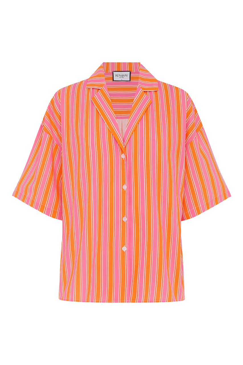 GABBIE TOP - PINK ORANGE