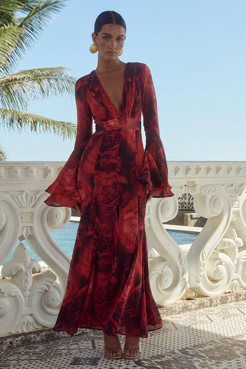 SARI MAXI DRESS - GIOVANA PRINT