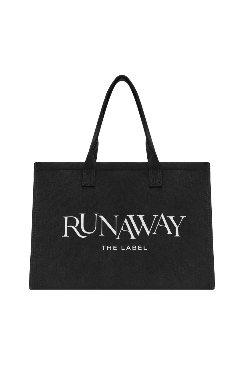 RUNAWAY CANVAS BAG - BLACK