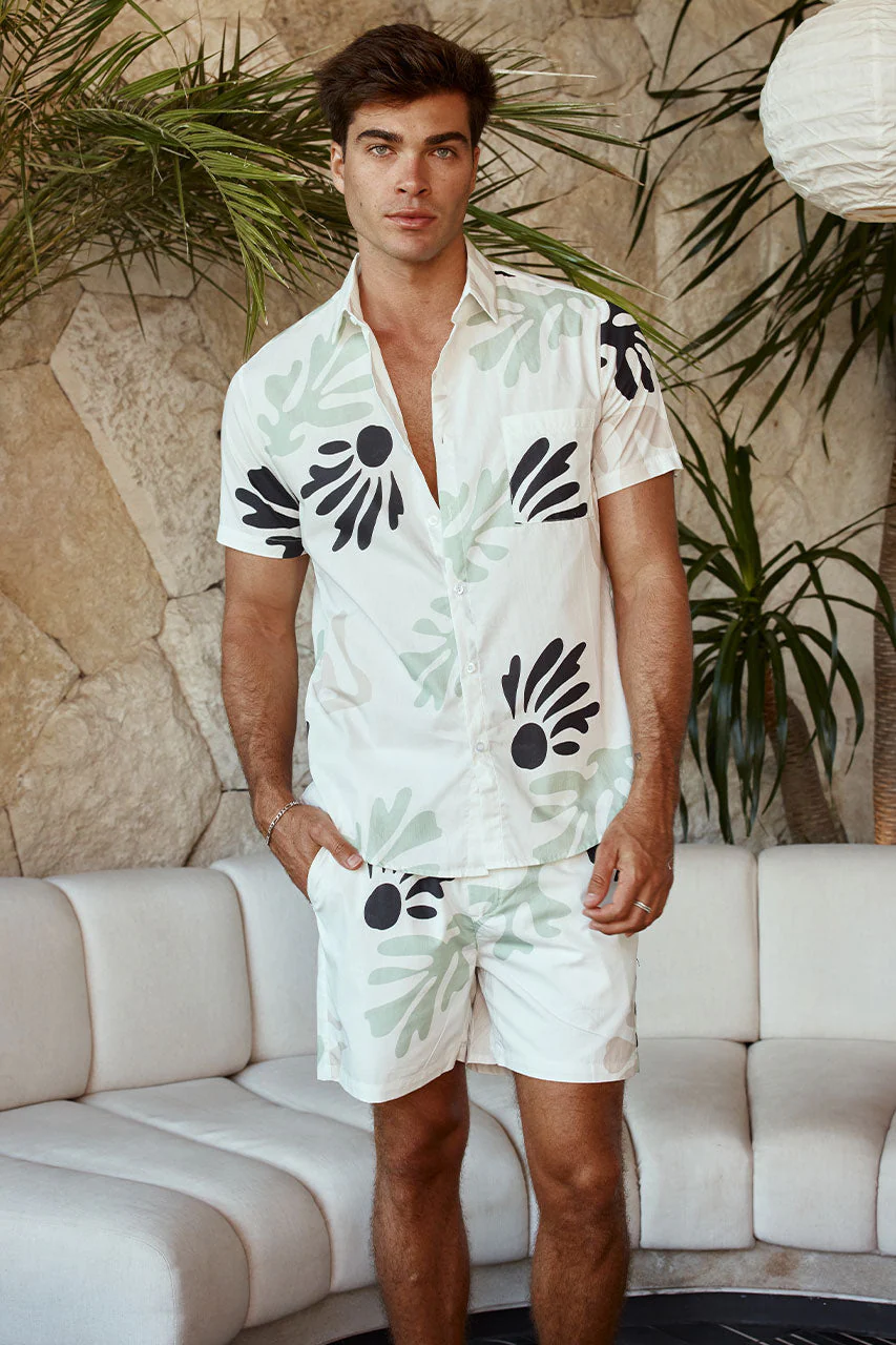 PARADISO SHORT - WHITE FLORAL