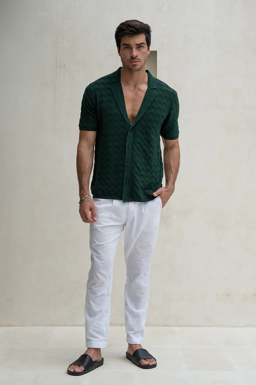 CASTRO KNIT TOP - FOREST