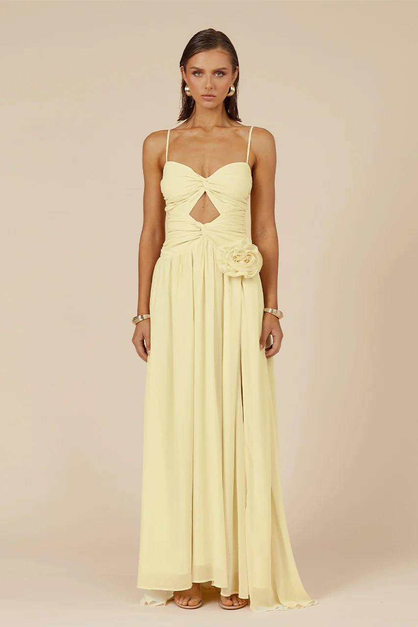 DANIKA MAXI DRESS - LEMON