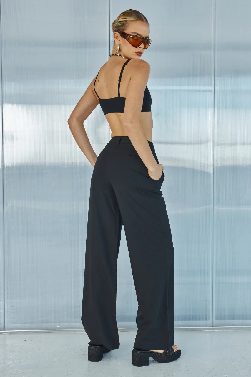 KALI CROP TOP - BLACK