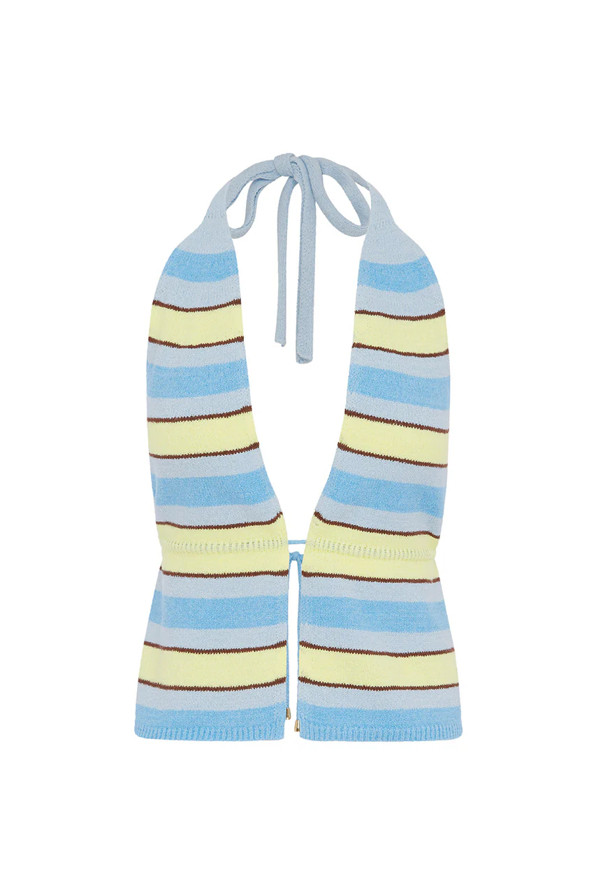 SYBIL TOP - BLUE MULTI