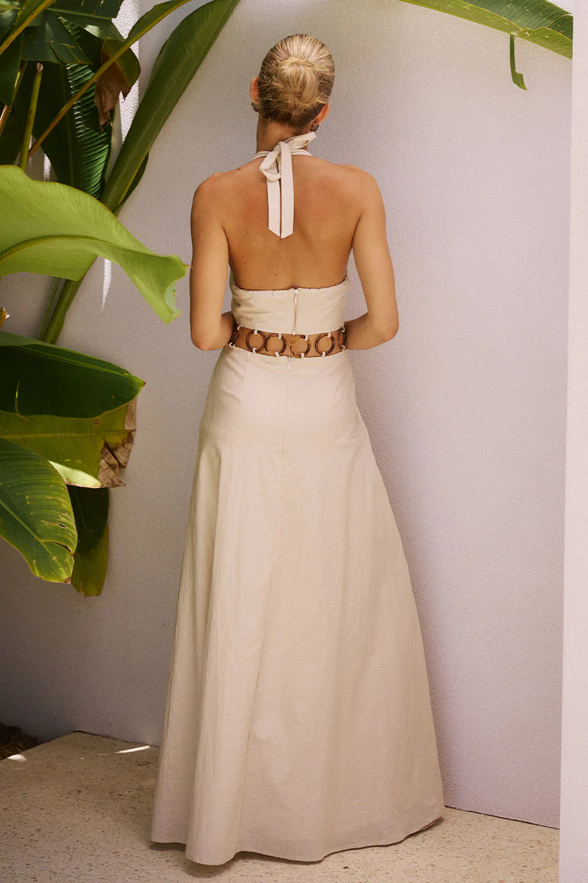 RAFINA MAXI DRESS - SAND