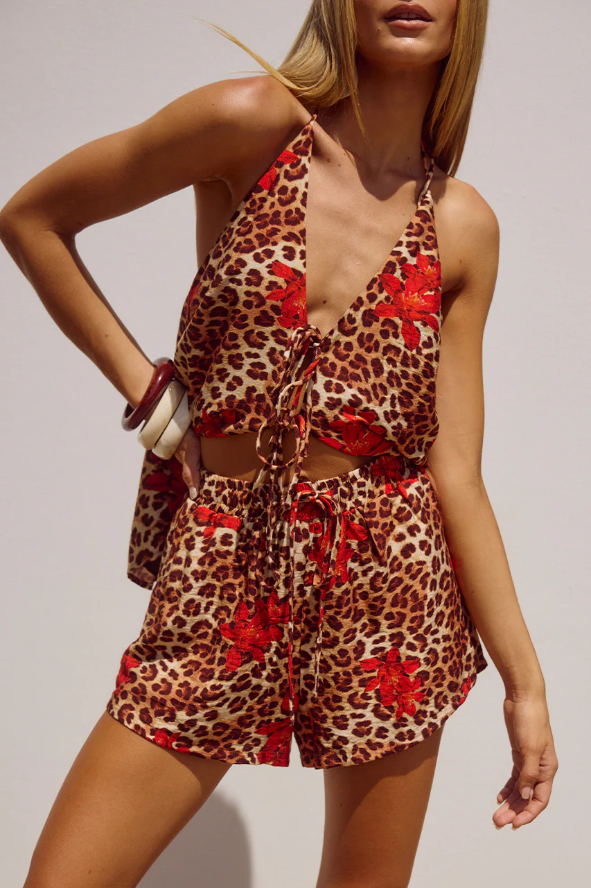 OCTAVIA SHORT - JAIRO LEOPARD