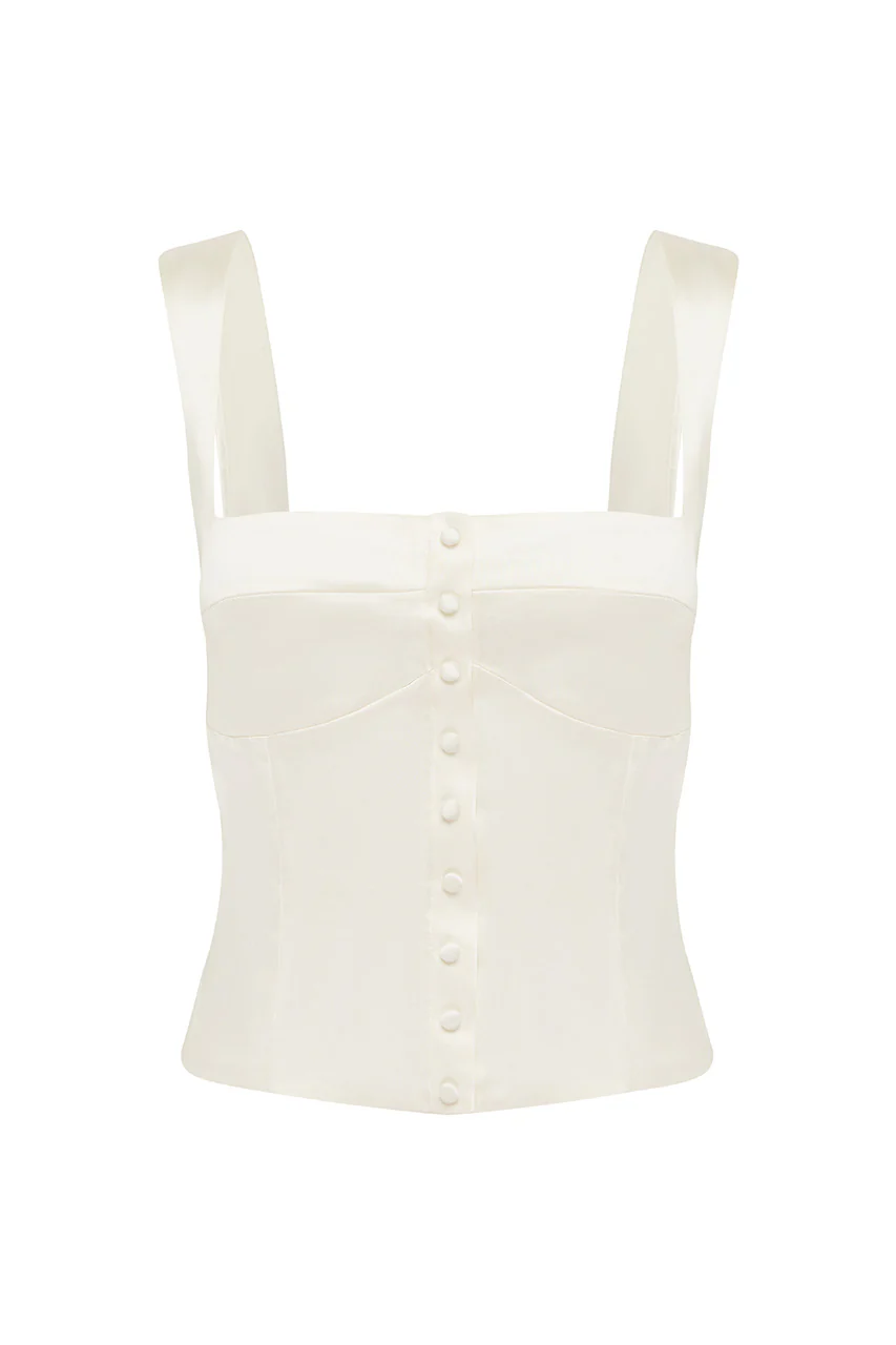 PAMMI TOP - IVORY