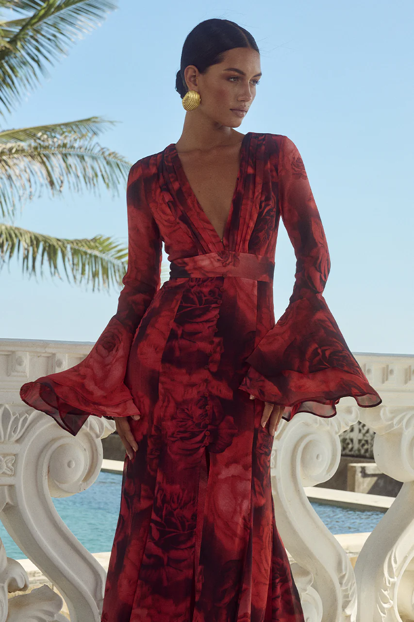 SARI MAXI DRESS - GIOVANA PRINT