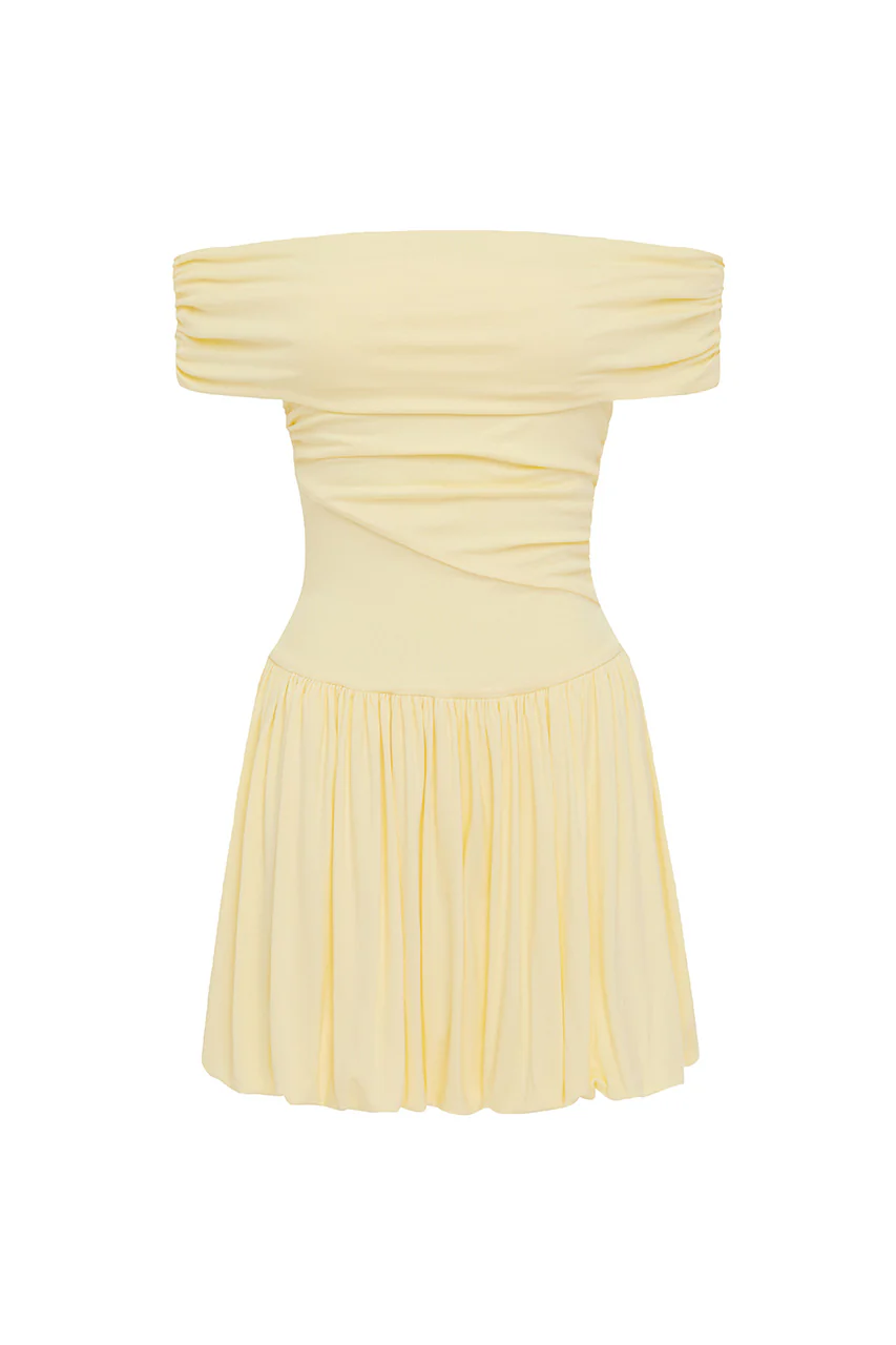 MANALLA MINI DRESS - LEMON