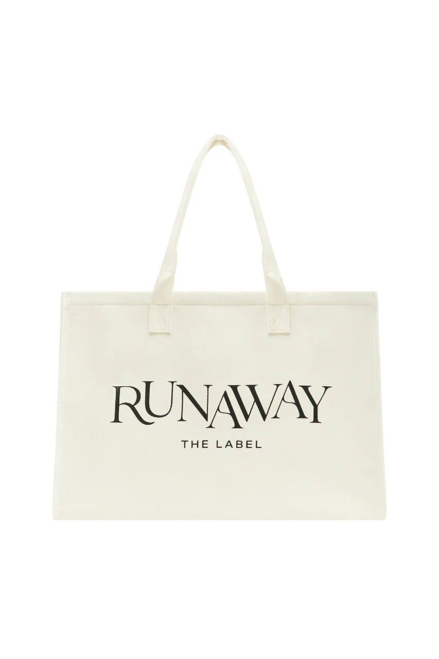 RUNAWAY CANVAS BAG - CREAM